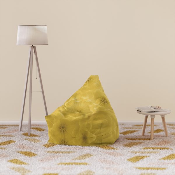 Dandelion Down Motif in Super Lemon Tone - Bean Bag Chair Cover - Image 13