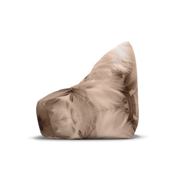 Soft Fantasy Feather Puffs in Peach Puree Tone - Bean Bag Chair Cover - Image 11