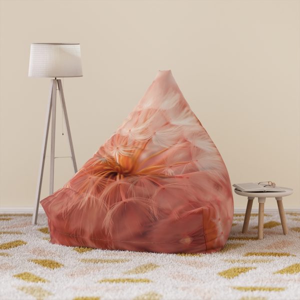 Lovely Fuzzy Fluff in Peach 01 - Bean Bag Chair Cover - Image 6