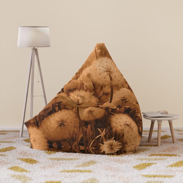 Dandelion Dream in Sunkissed Peach - Bean Bag Chair Cover - Image 6