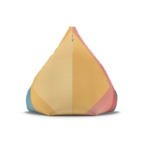 Soft Geometric Pyramid 03 - Bean Bag Chair Cover - Image 3