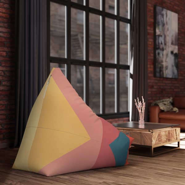 Soft Geometric Pyramid 03 - Bean Bag Chair Cover - Image 7