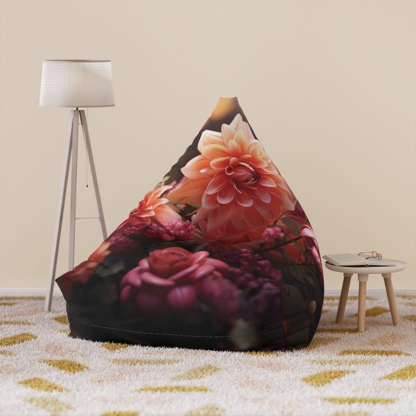 Bright Fantasy Floral 02 - Bean Bag Chair Cover - Image 6