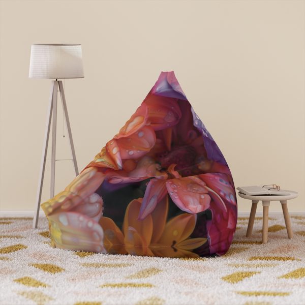 Bright Fantasy Floral 04 - Bean Bag Chair Cover - Image 6