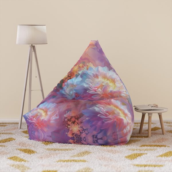 Floral Nebula 04 - Bean Bag Chair Cover - Image 6