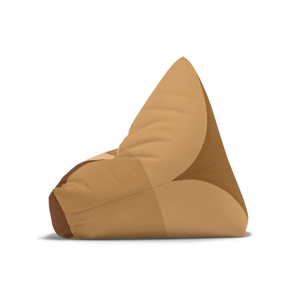 Soft Geometric Pyramid 02 in Honey Yellow Tone - Bean Bag Chair Cover - Image 5