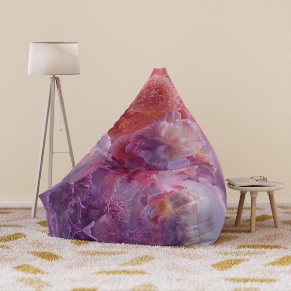 Floral Nebula 05 - Bean Bag Chair Cover - Image 6