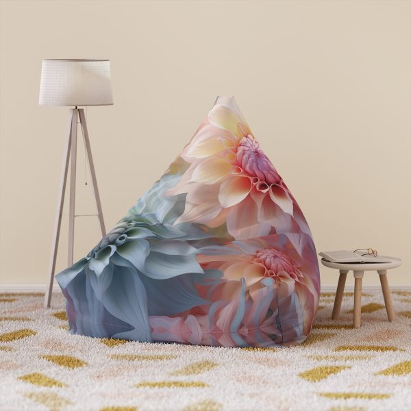 Pastel Fantasy Baroque Floral 02 - Bean Bag Chair Cover - Image 6