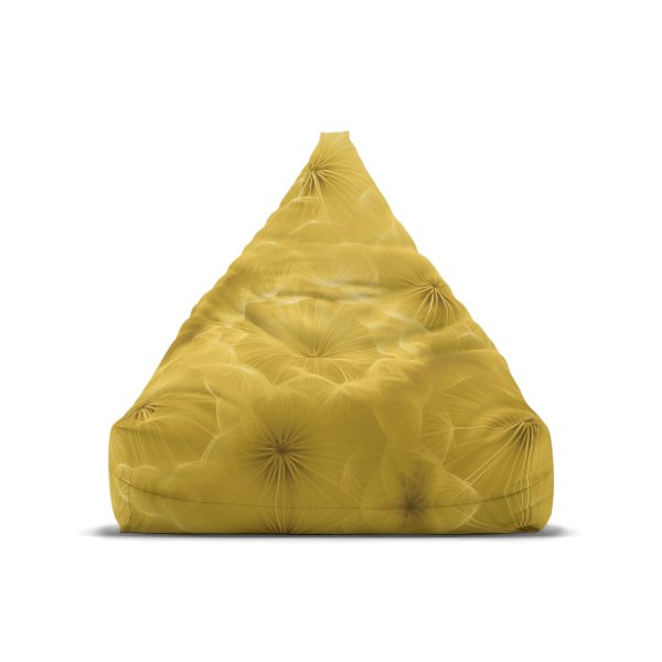 Dandelion Down Motif in Super Lemon Tone - Bean Bag Chair Cover - Image 2