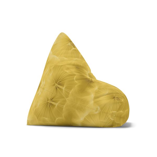 Dandelion Down Motif in Super Lemon Tone - Bean Bag Chair Cover - Image 4