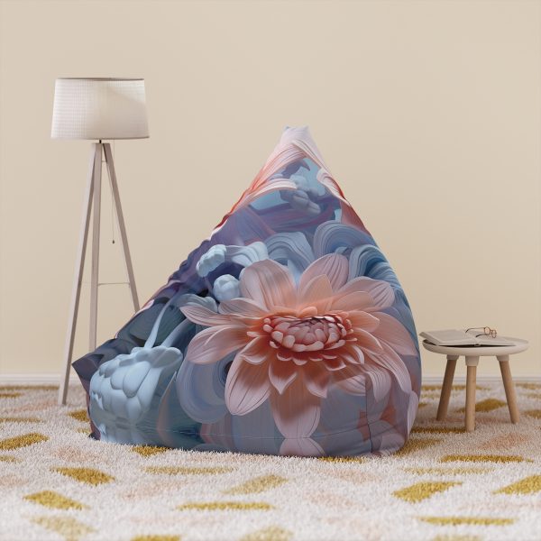 Foamy Floral Fusion 02 - Bean Bag Chair Cover - Image 6