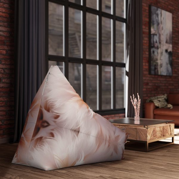 Soft Fantasy Feather Puffs - Bean Bag Chair Cover - Image 7