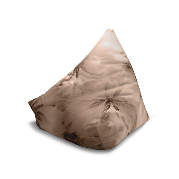 Soft Fantasy Feather Puffs in Peach Puree Tone - Bean Bag Chair Cover