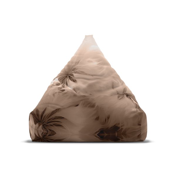 Soft Fantasy Feather Puffs in Peach Puree Tone - Bean Bag Chair Cover - Image 2