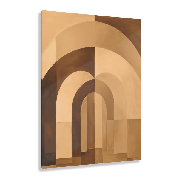 Soft Geometric Archways in Honey Yellow Tone - Acrylic Prints - Image 11