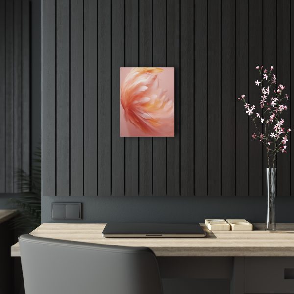 Lovely Fuzzy Feathers in Peach 02 - Acrylic Prints - Image 4