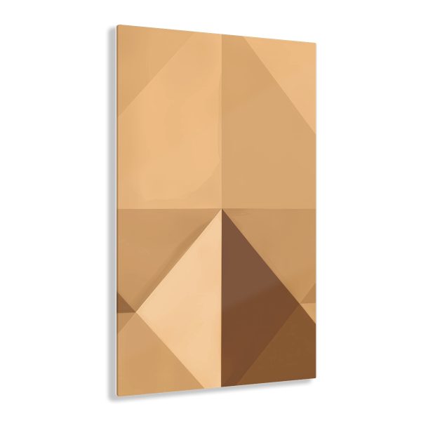 Soft Geometric Pyramid 03 in Honey Yellow Tone - Acrylic Prints - Image 21