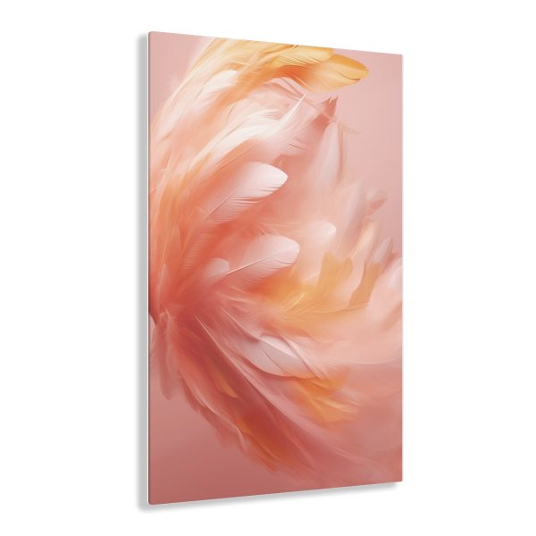 Lovely Fuzzy Feathers in Peach 02 - Acrylic Prints - Image 16