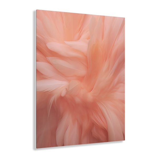 Lovely Fuzzy Feathers in Peach 01 - Acrylic Prints - Image 21