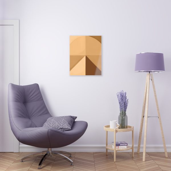 Soft Geometric Pyramid 02 in Honey Yellow Tone - Acrylic Prints - Image 30