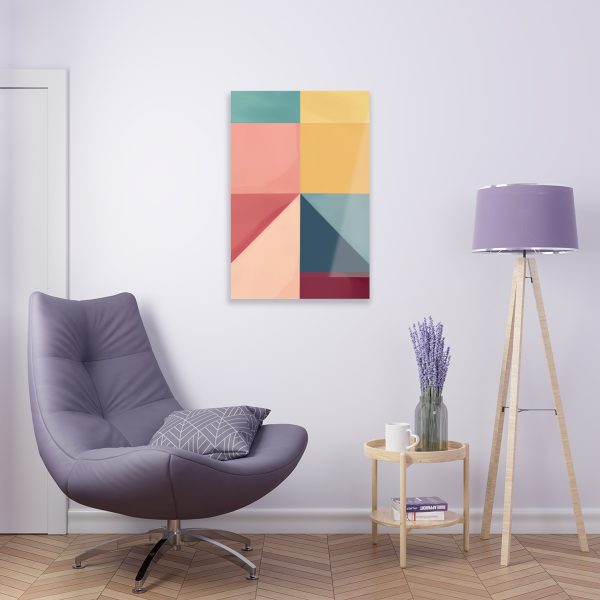 Soft Geometric Pyramid 01 - Acrylic Prints - Image 35