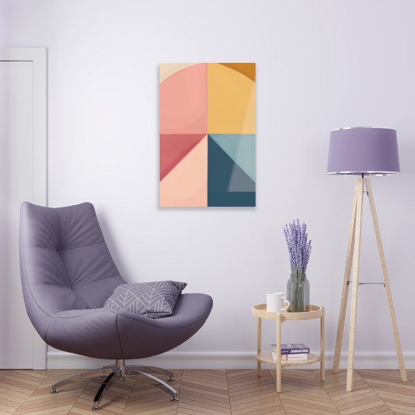 Soft Geometric Pyramid 02 - Acrylic Prints - Image 35