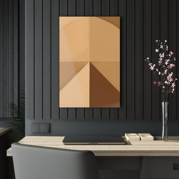 Soft Geometric Pyramid 02 in Honey Yellow Tone - Acrylic Prints - Image 34