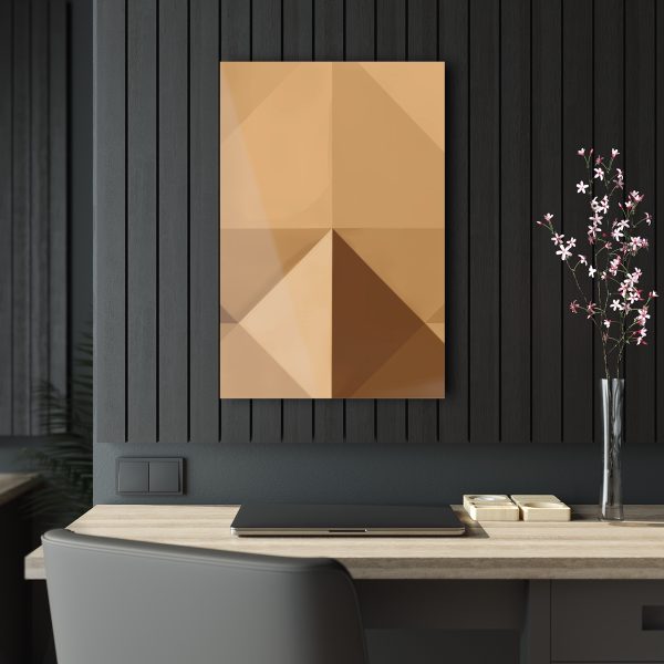 Soft Geometric Pyramid 03 in Honey Yellow Tone - Acrylic Prints - Image 34