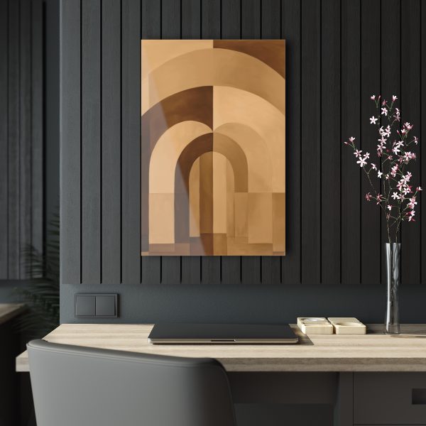 Soft Geometric Archways in Honey Yellow Tone - Acrylic Prints - Image 29