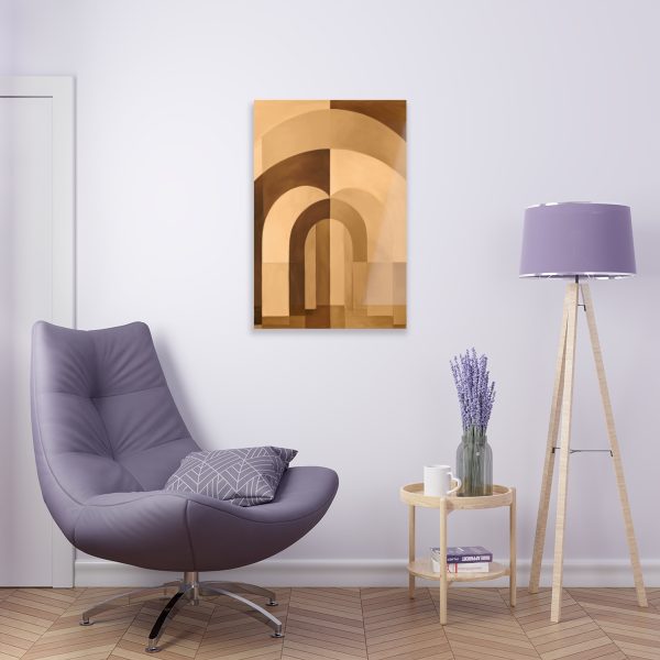 Soft Geometric Archways in Honey Yellow Tone - Acrylic Prints - Image 30