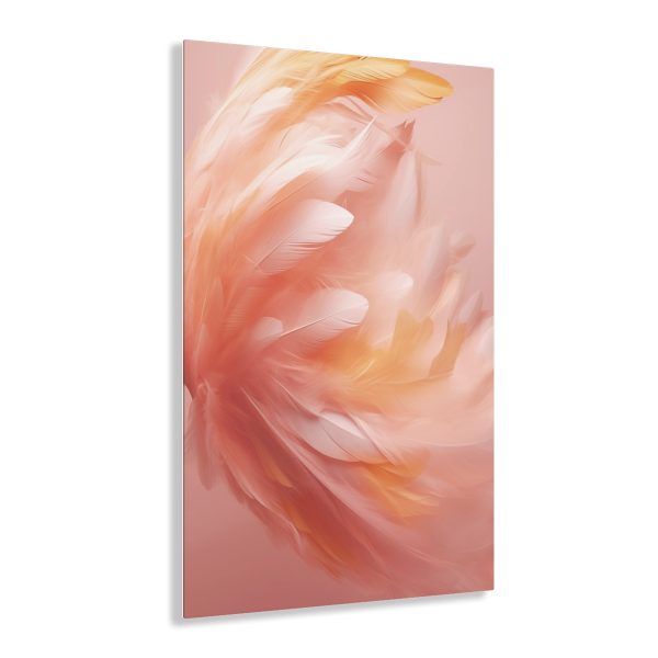 Lovely Fuzzy Feathers in Peach 02 - Acrylic Prints - Image 26