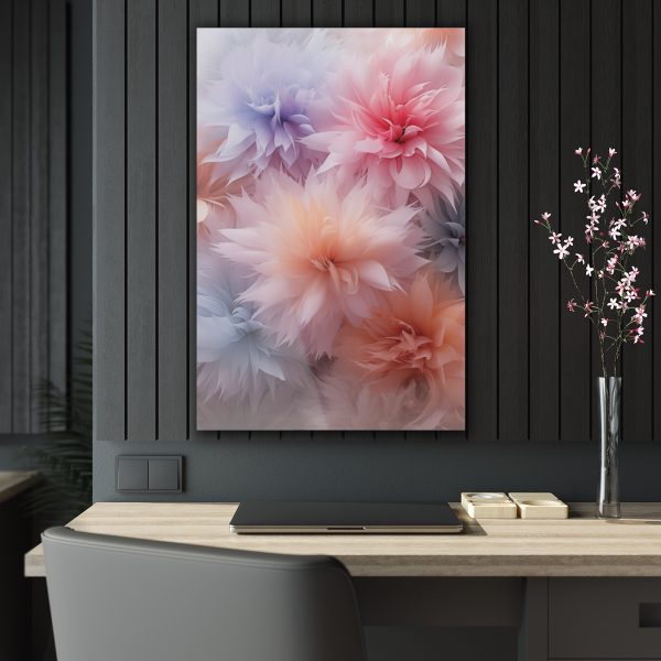 Pastel Palette Fantasy Feather Puffs - Acrylic Prints - Image 4