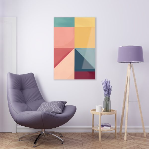 Soft Geometric Pyramid 01 - Acrylic Prints - Image 40