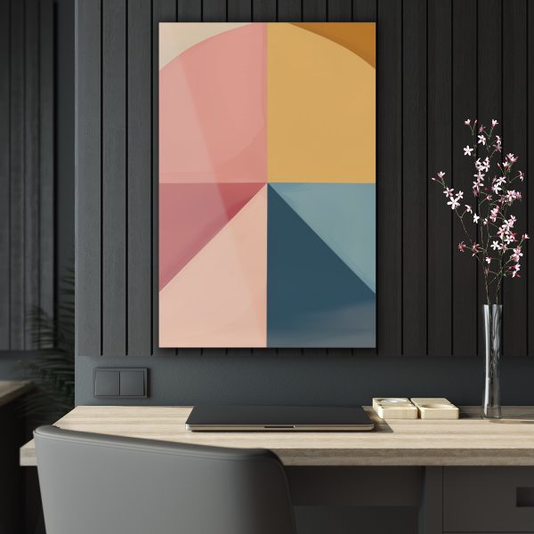 Soft Geometric Pyramid 02 - Acrylic Prints - Image 4