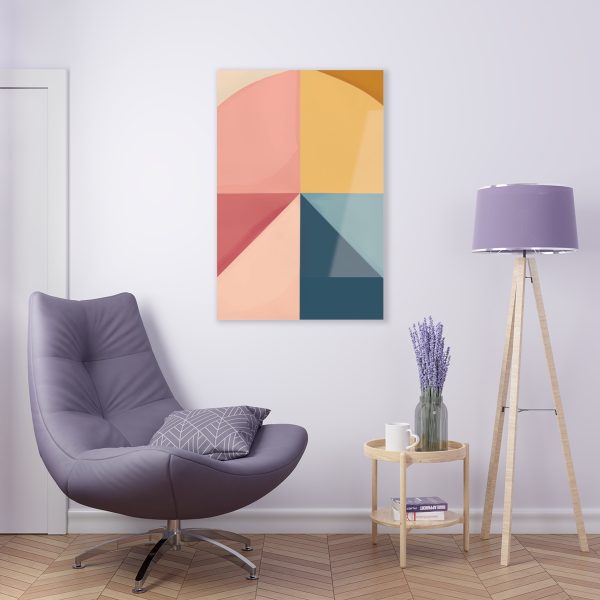 Soft Geometric Pyramid 02 - Acrylic Prints - Image 5