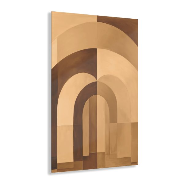 Soft Geometric Archways in Honey Yellow Tone - Acrylic Prints - Image 31