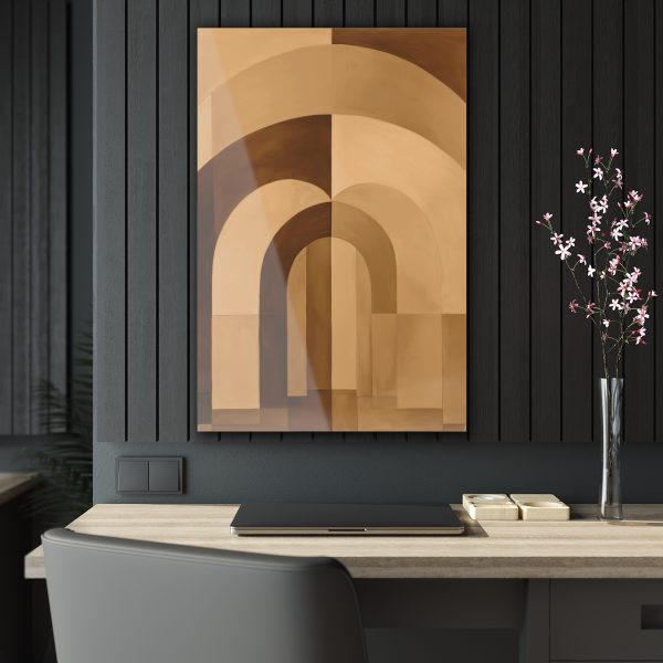 Soft Geometric Archways in Honey Yellow Tone - Acrylic Prints - Image 34