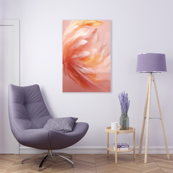 Lovely Fuzzy Feathers in Peach 02 - Acrylic Prints - Image 35