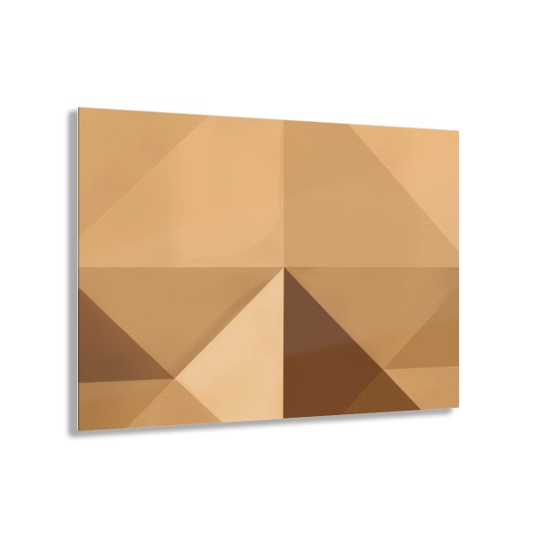 Soft Geometric Pyramid 03 in Honey Yellow Tone - Acrylic Prints - Image 41