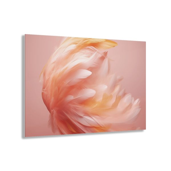 Lovely Fuzzy Feathers in Peach 02 - Acrylic Prints - Image 41