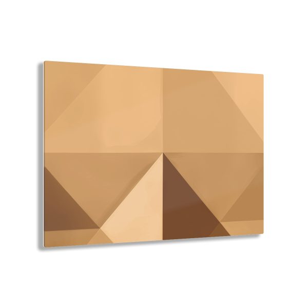 Soft Geometric Pyramid 03 in Honey Yellow Tone - Acrylic Prints - Image 46