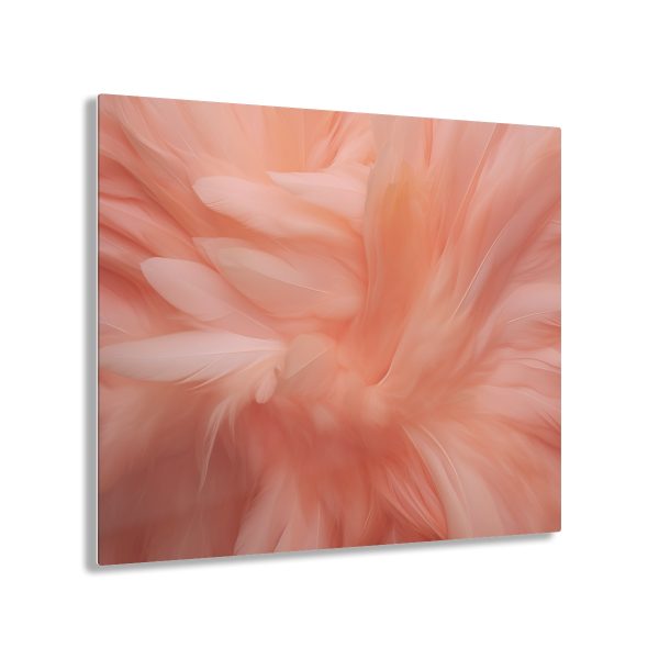 Lovely Fuzzy Feathers in Peach 01 - Acrylic Prints - Image 51