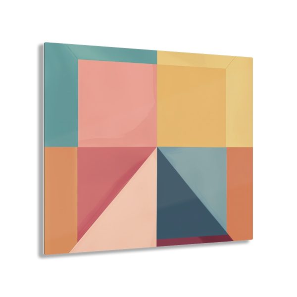 Soft Geometric Pyramid 01 - Acrylic Prints