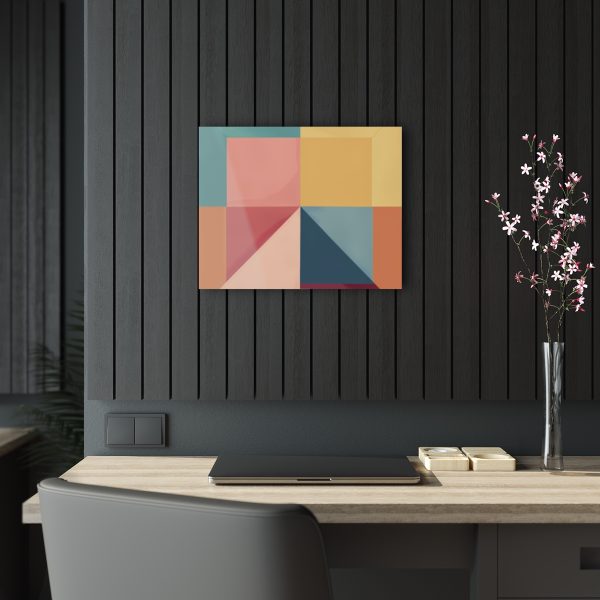 Soft Geometric Pyramid 01 - Acrylic Prints - Image 4