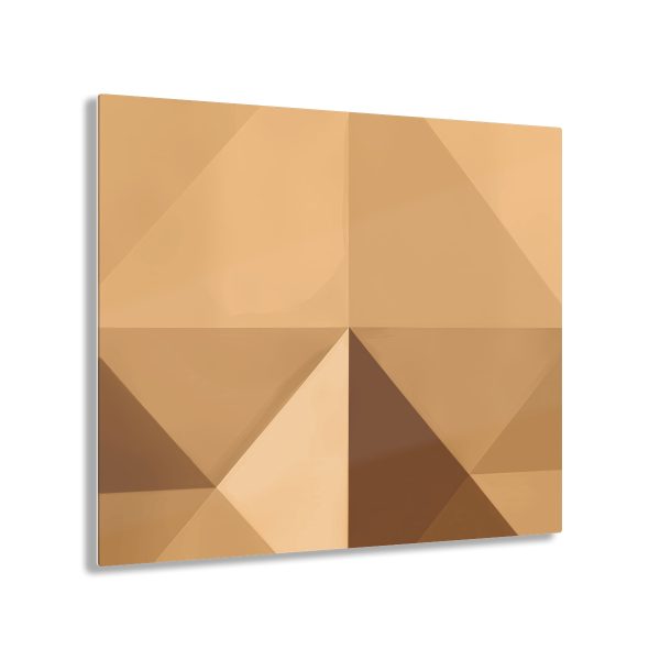 Soft Geometric Pyramid 03 in Honey Yellow Tone - Acrylic Prints - Image 51