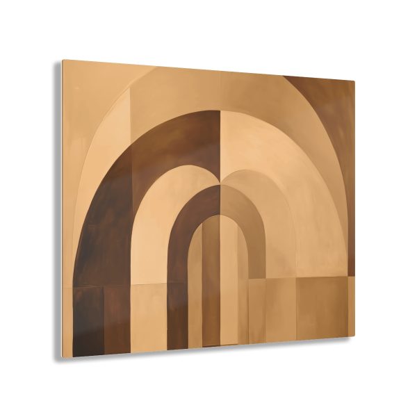 Soft Geometric Archways in Honey Yellow Tone - Acrylic Prints - Image 51