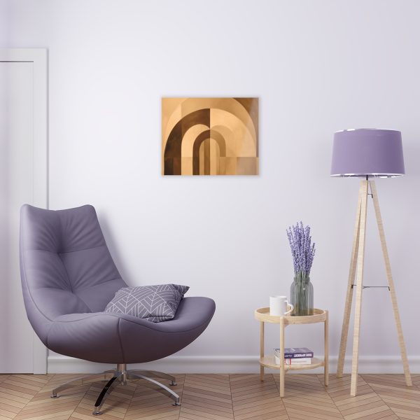 Soft Geometric Archways in Honey Yellow Tone - Acrylic Prints - Image 55