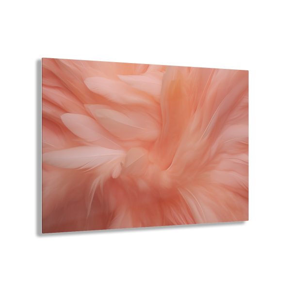 Lovely Fuzzy Feathers in Peach 01 - Acrylic Prints - Image 6