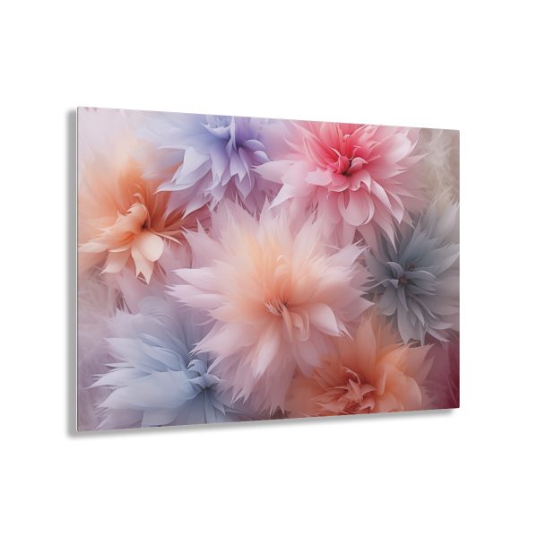 Pastel Palette Fantasy Feather Puffs - Acrylic Prints - Image 6