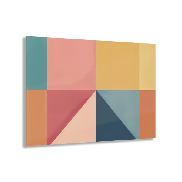 Soft Geometric Pyramid 01 - Acrylic Prints - Image 6